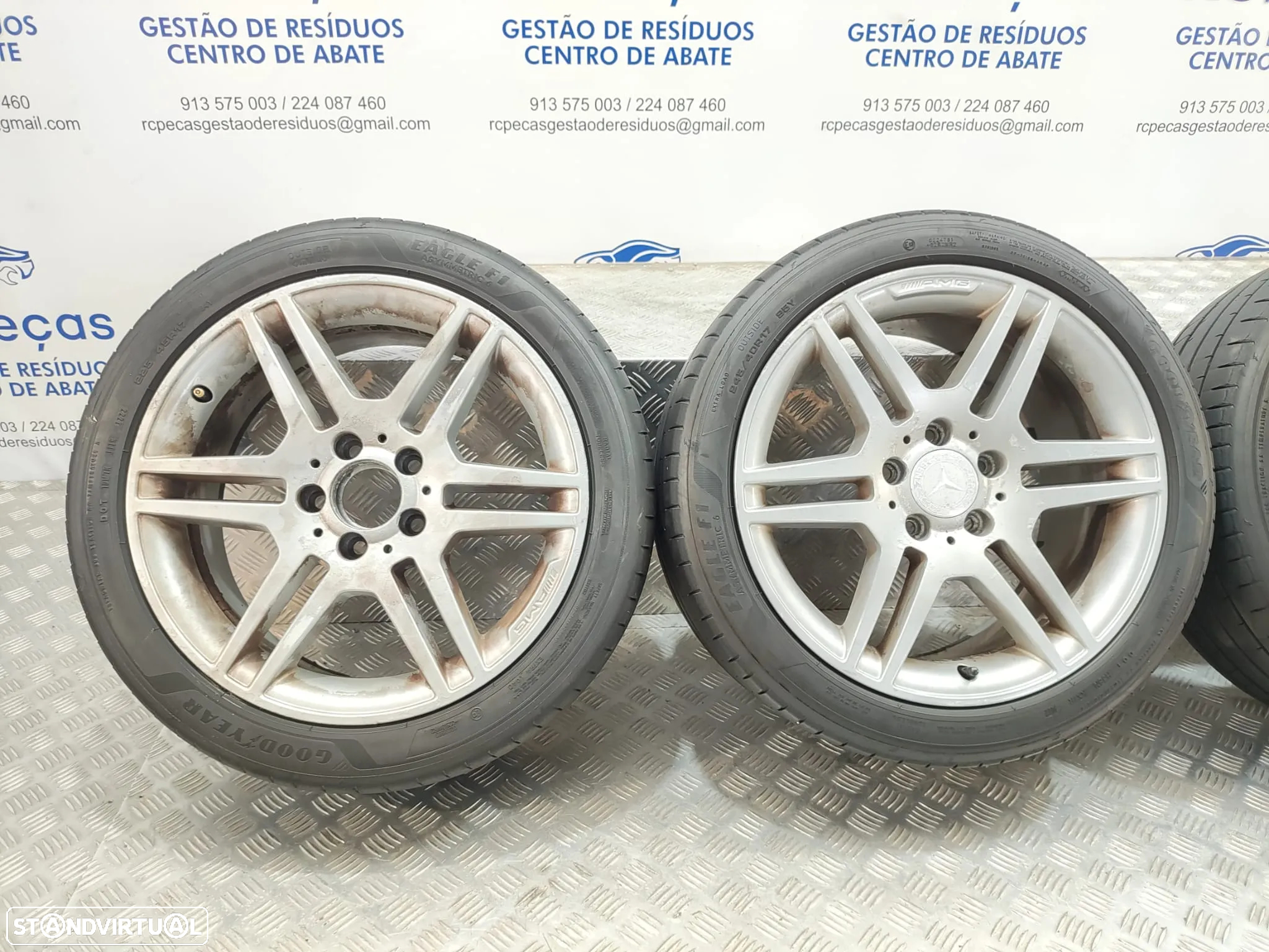 Conjunto Jantes 17 Originais Mercedes Benz Class C W204 AMG 7,5J ET47 5x112 - 7