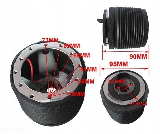 Naba do sportowej kierownicy adapter DAEWOO - 2