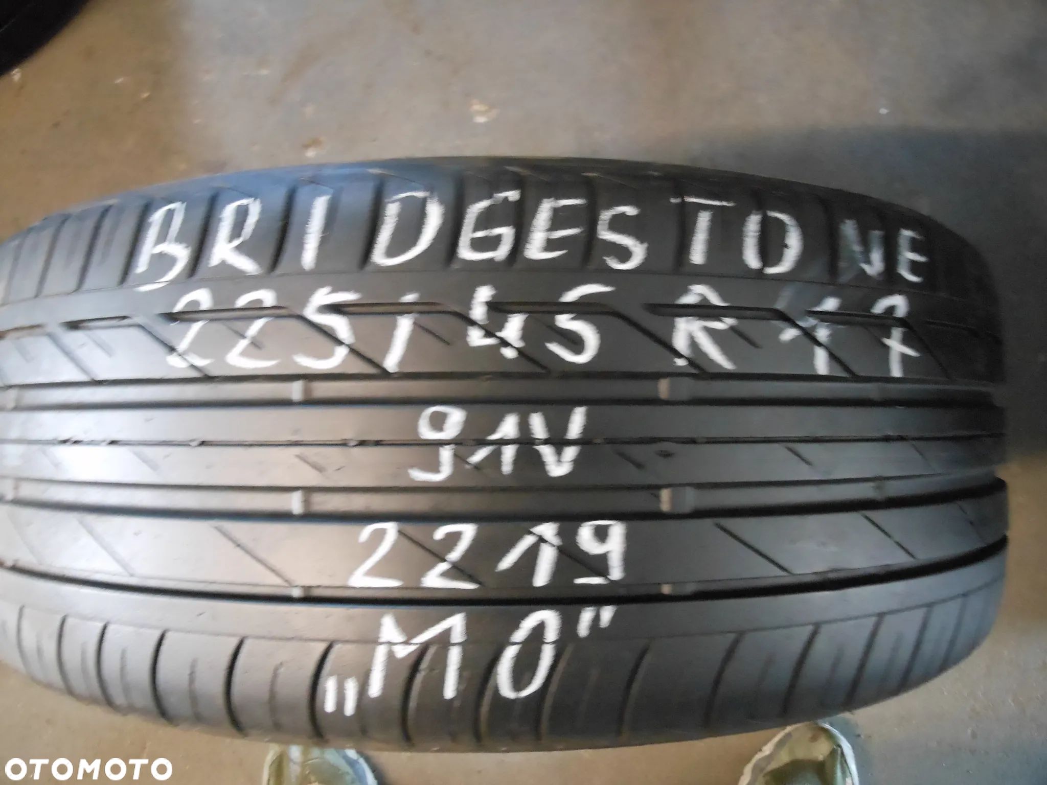 OPONA POJEDYNKA 225/45R17 BRIDGESTONE TURANZA T005 MO DOT 2219 7.4MM - 1