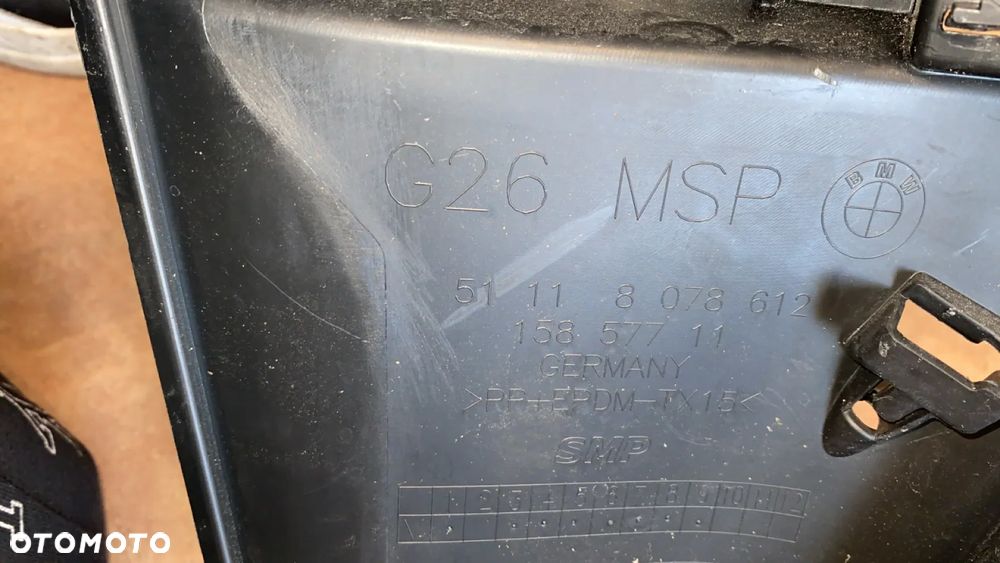 BMW 4 I4 G26 M PAKIET PRAWY ŚLIZG MOCOWANIE ZDERZAKA PRZÓD 8078612 - 4
