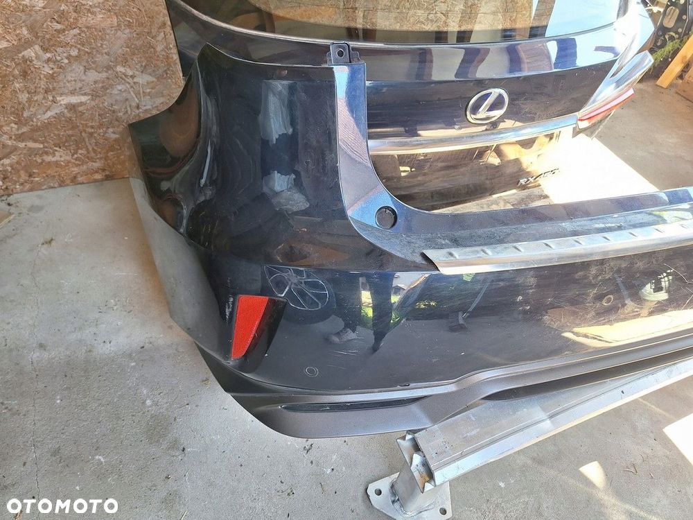 lexus rx 450h IV 2015- klapa tyl tylna zderzak pdc belka demontaz orginal - 2