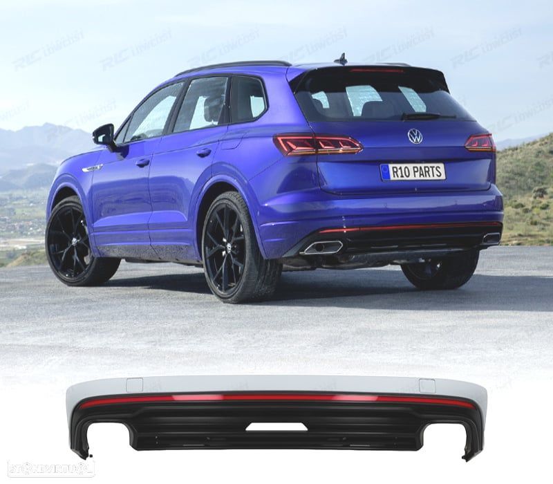 DIFUSOR VOLKSWAGEN VW TOUAREG 20- LOOK R LINE - 1