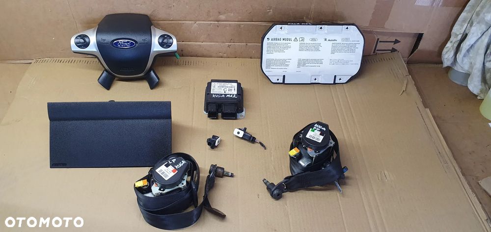 Zestaw poduszek AIRBAG pasy poduszki sensor kolanówka Ford Kuga MK2 - 8
