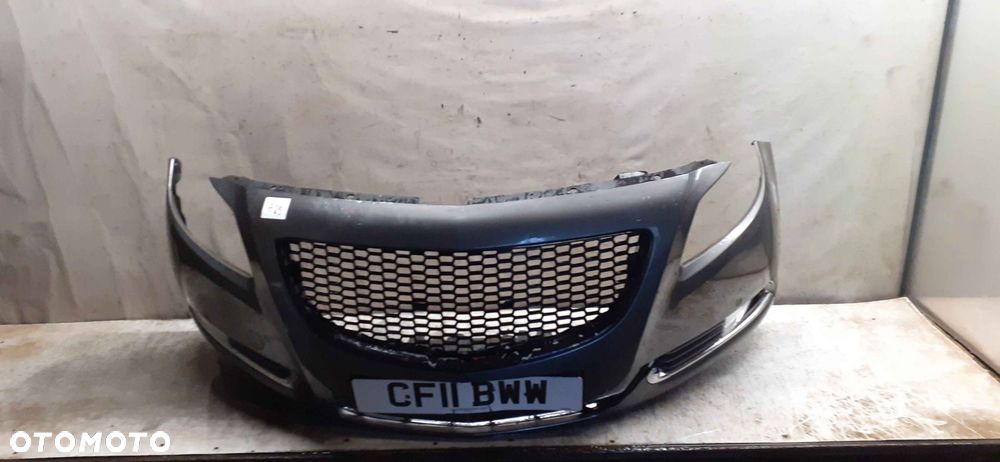 + ZDERZAK PRZÓD PRZEDNI DO OPEL INSIGNIA A Z177 SZARY HALOGENY - 1