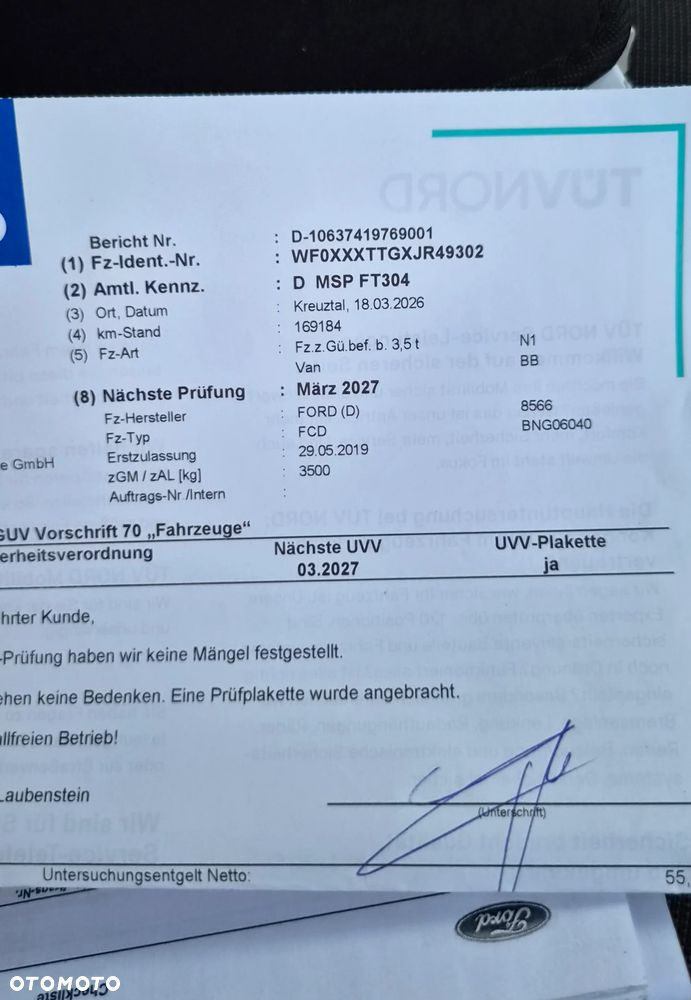 Ford Transit L2H2 2.0d Kamera Podgrzewane siedzen Stan Idealnyia - 24