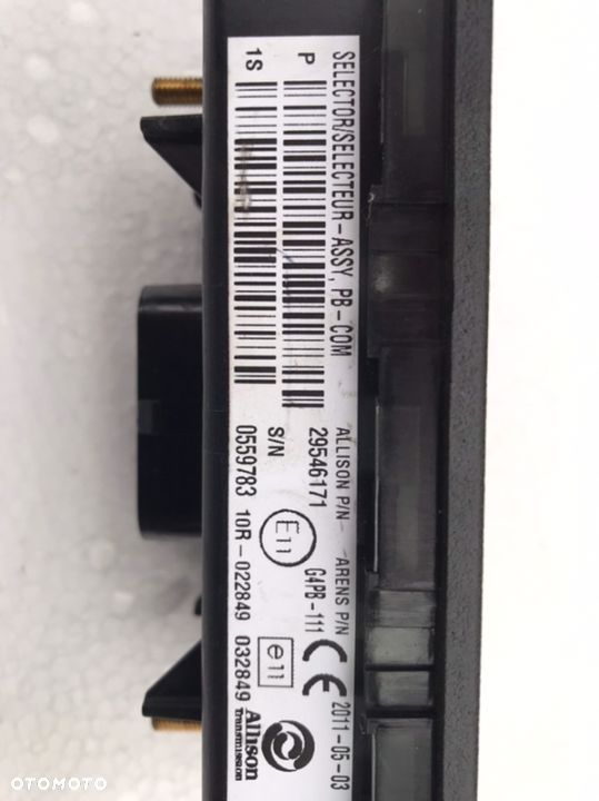 Wybierak sterownik skrzyni biegów Allison - 7