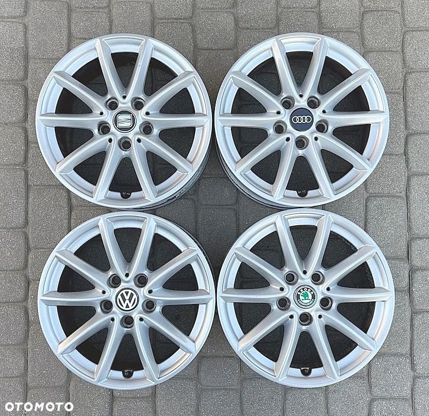 ALUFELGI 17 FELGI ALUMINIOWE ALUSY VW SKODA SEAT AUDI MERCEDES BMW 5x112 ET52 7,5Jx17H2 R17 - 1