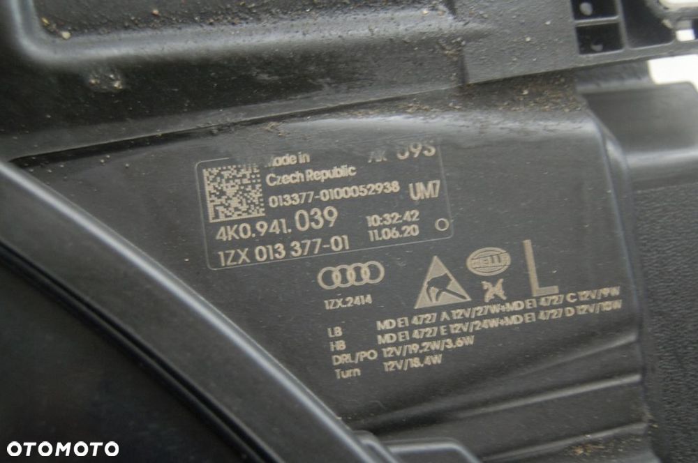 REFLEKTOR FULL LED AUDI A6 C8 4K 2019-2022 4K0 OE - 3