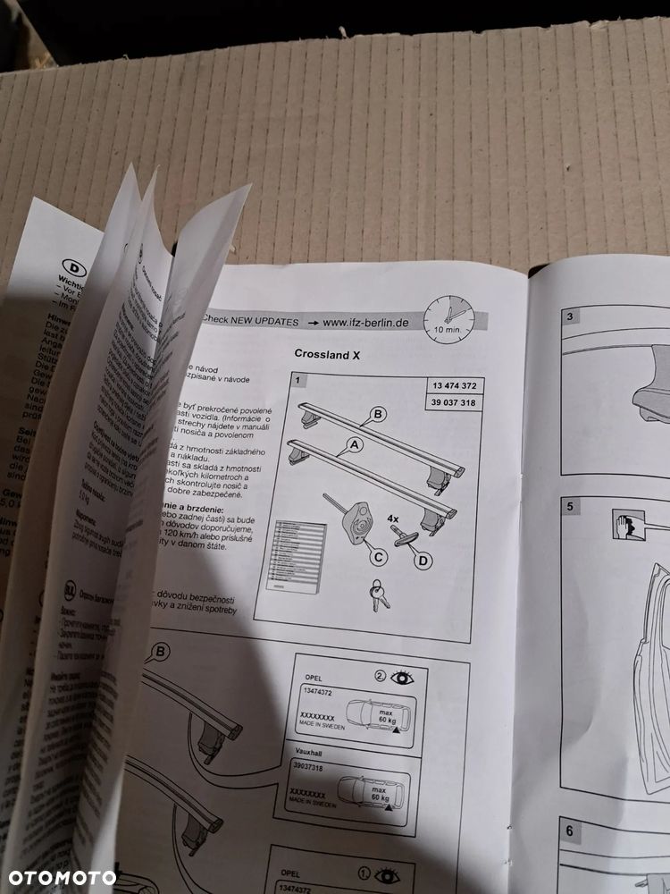 Bagażnik dachowy bez szyn Opel Crossland X 13474372 - 7