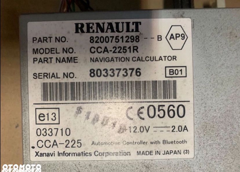 8200751298 czytnik navi GPS renault espace IV 4 lift laguna scenic - 4