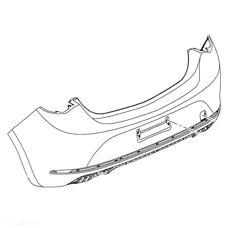 Zderzak tylny 13369123 (Astra J Hatchback 5D) - 1