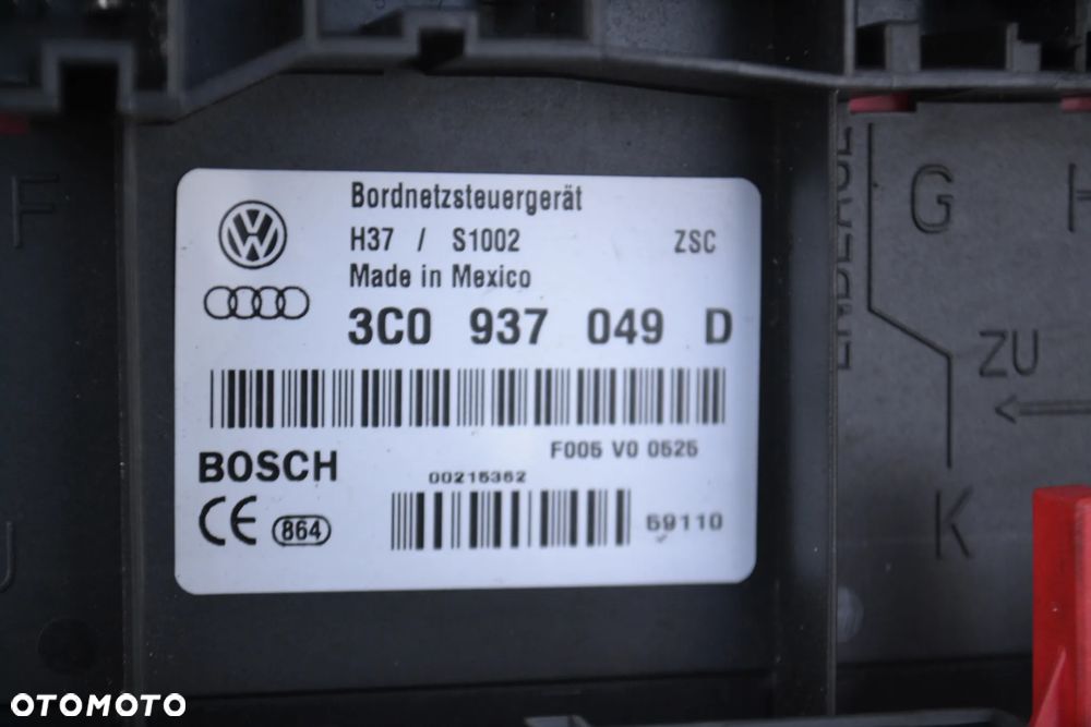VW SEAT AUDI SKODA MODUŁ BORDNETZ 3C0937049D - 4