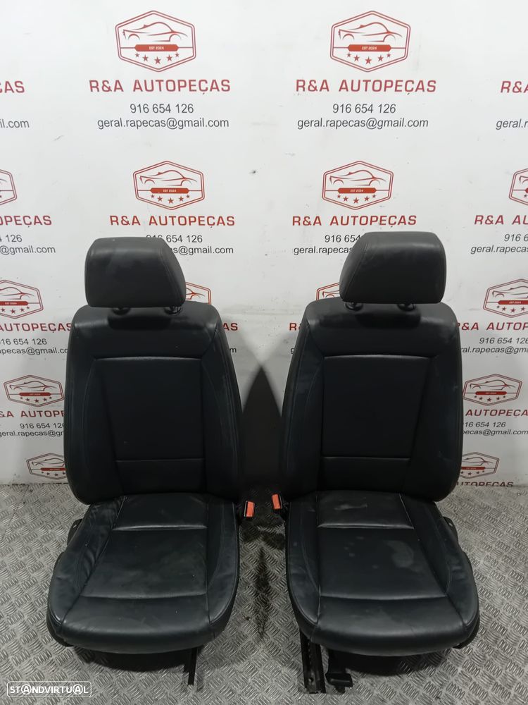 Bancos Frente Frontal BMW Série 3 E90 E91 Pele  Original - 4