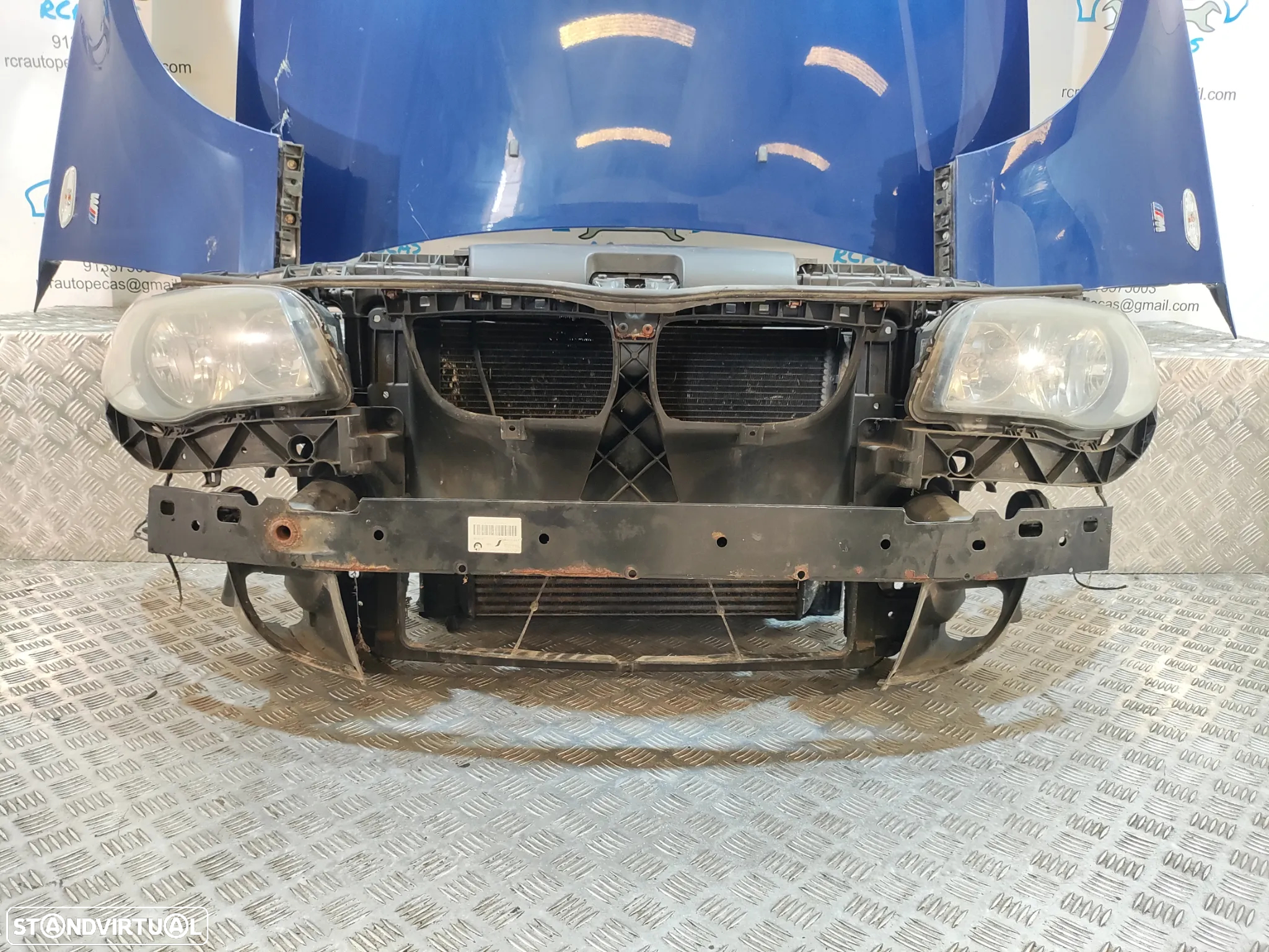 FRENTE COMPLETA BMW SERIE 1 E87 E81 PACK M PARACHOQUES SENSORES GUARDA-LAMAS OTICAS RADIADOR VENTILADOR FRENTE FIBRA REFORÇO - 8