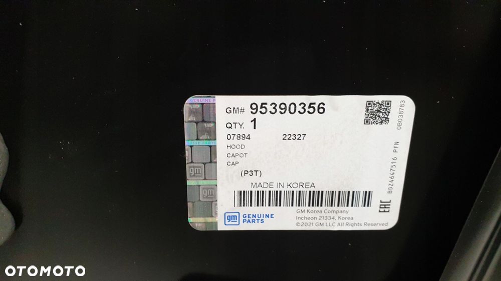 Chevrolet Trax Maska Pokrywa Silnika - 10