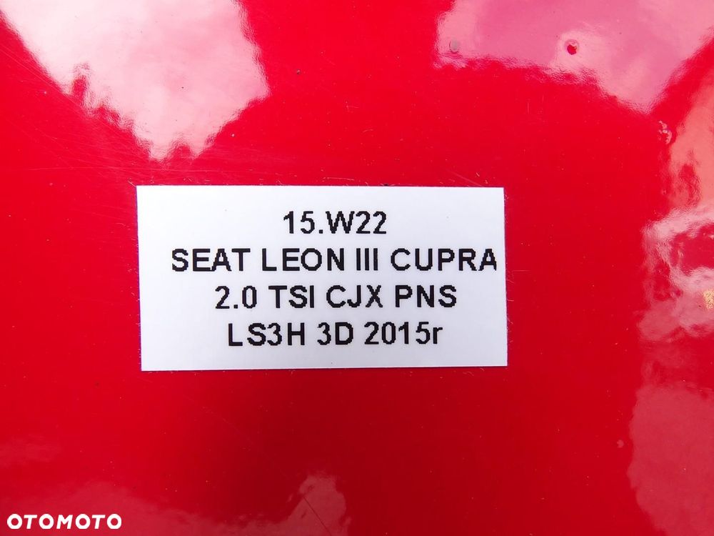 ZDERZAK TYŁ TYLNY 4x PDC LS3H SEAT LEON III FR CUPRA 3D HB PRZED LIFT - 16