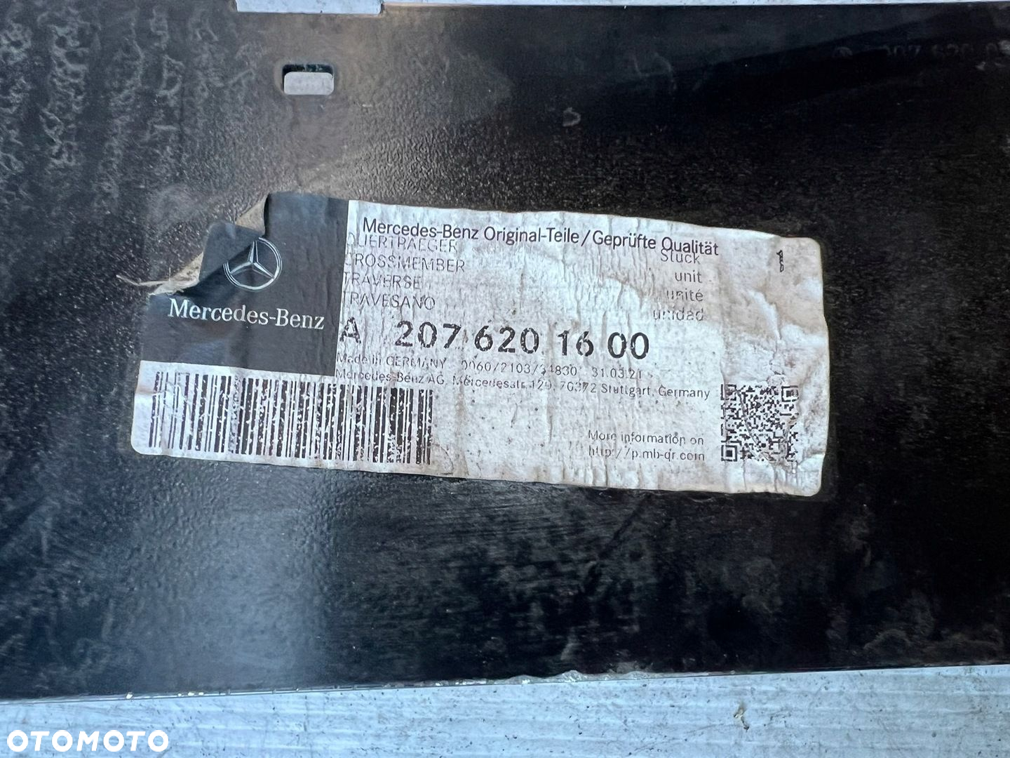 BELKA ZDERZAKA PRZEDNIA WZMOCNIENIE PRZÓD MERCEDES E-KLASA COUPE C207 - 3