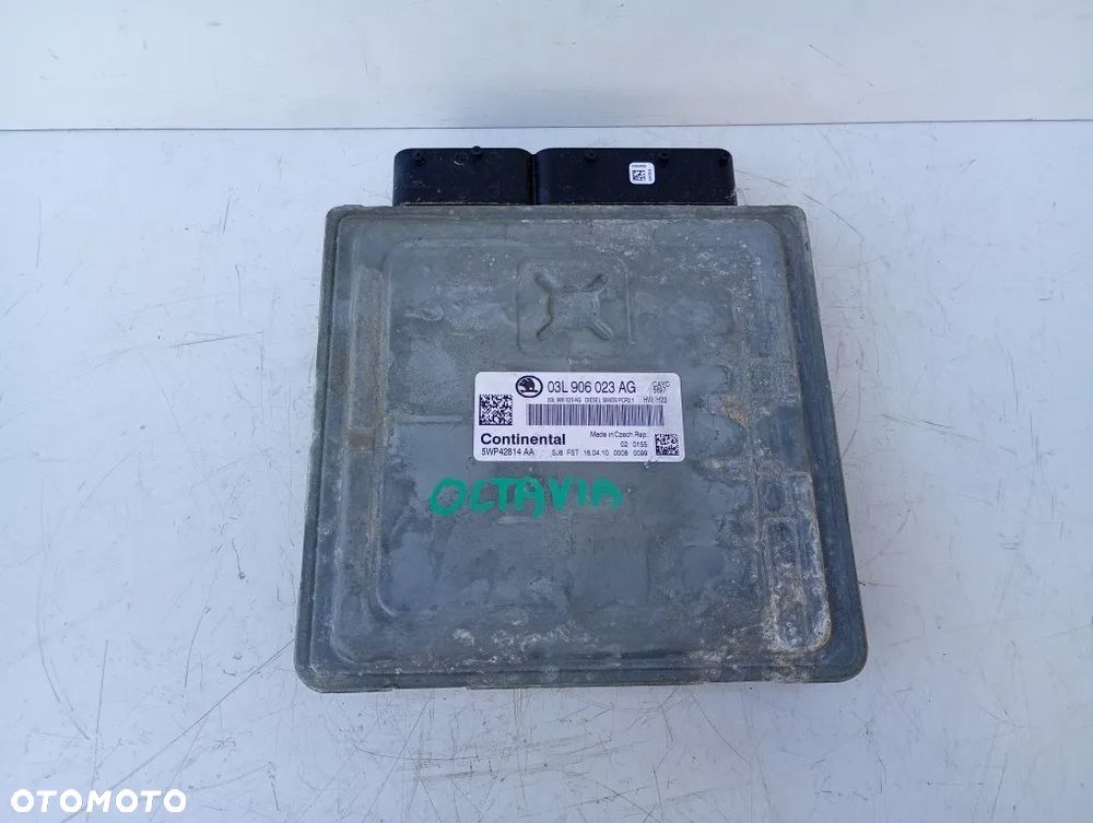 sterownik silnika komputer skoda octavia ii lift 1.6 tdi 2011r 03l906023ag - 1