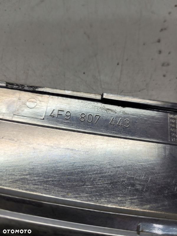 LISTWA CHROM ZDERZAKA TYŁ AUDI A6 C6 AVANT 4F9807443 - 8