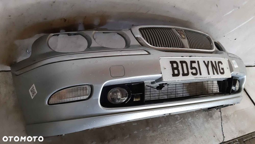 ^ ZDERZAK PRZÓD PRZEDNI DO ROVER 75 SREBRNY HALOGENY - 4