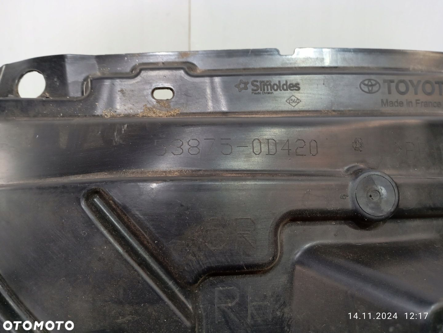 NADKOLE PRAWY PRZÓD TOYOTA YARIS CROSS 53875-0D420 - 7
