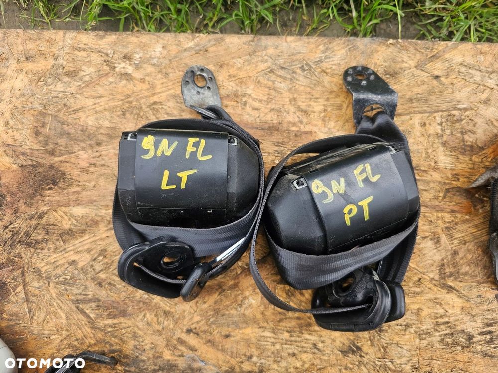 Pas bezpieczeństwa lewy prawy tył komplet Volkswagen Polo 9N FL - 1