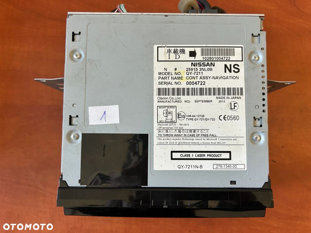 RADIO NAWIGACJA NISSAN LEAF 259153 3NL0B - 2