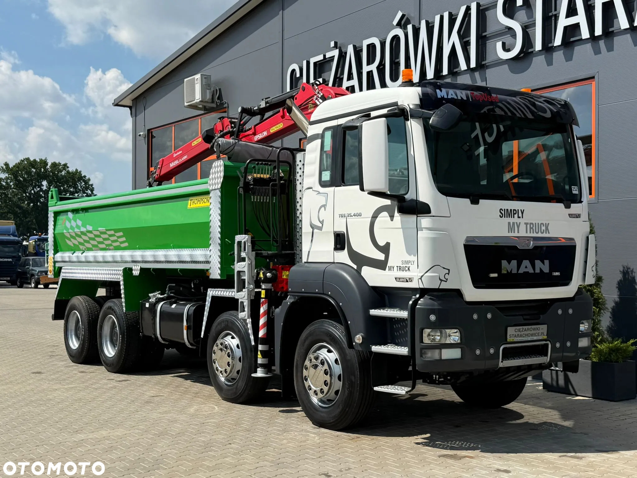 MAN MAN TGS TGX 35.400 // 8x4 // E5 // wywrotka kiper + HDS z czerpakiem / - 8