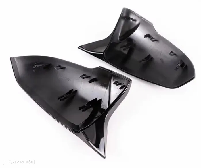Capas retrovisor preto piano BMW F39 F40 F45 F48 F52 G29 Toyota Supra - 4