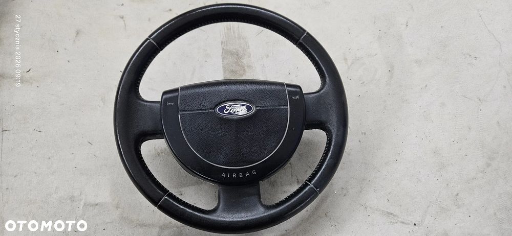 Kierownica skóra skórzana airbag poduszka Ford Fiesta Mk6 2004r 5d hatchback - 1