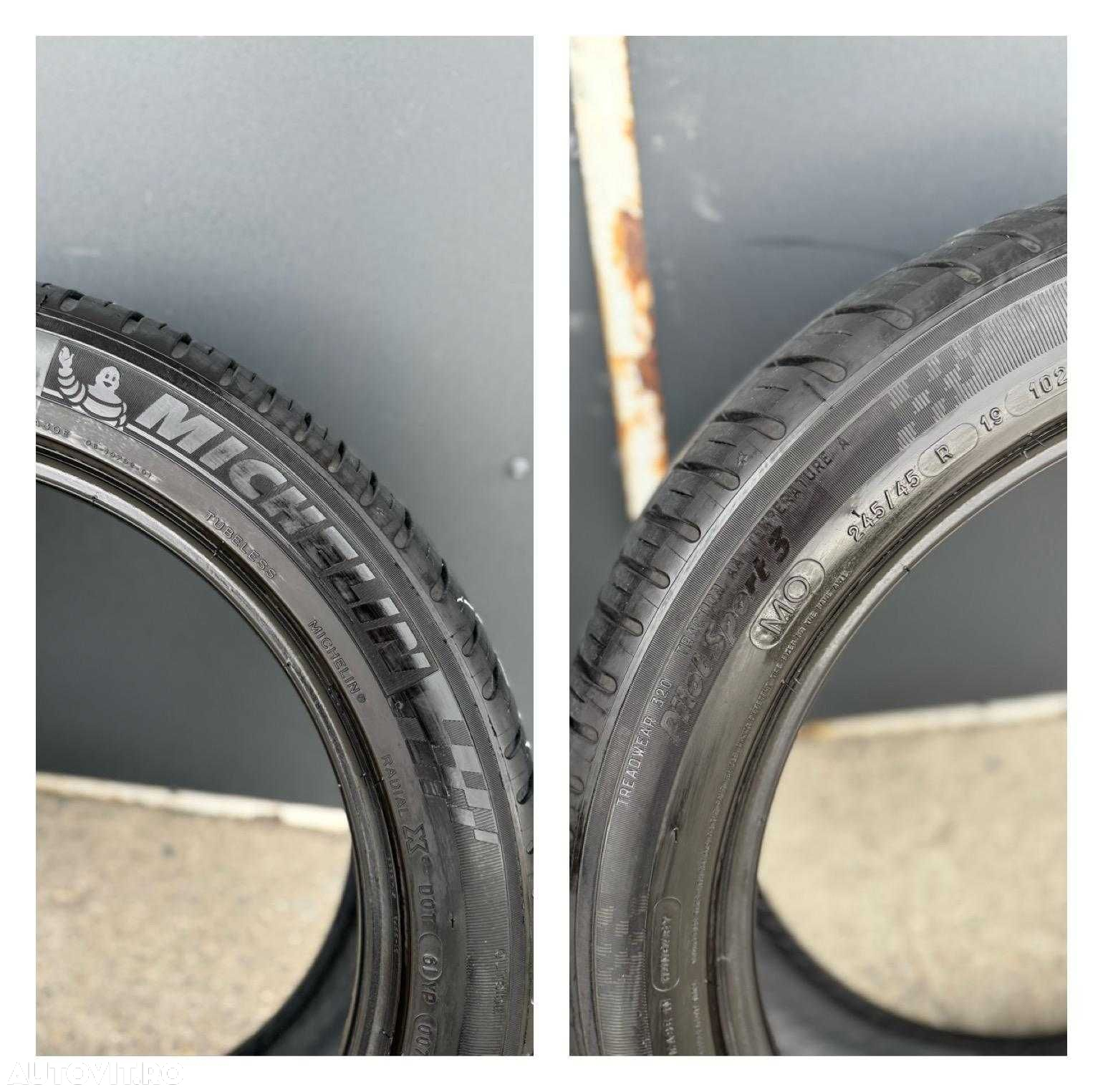 Set 2 Anvelope Vara 245 45 19 Michelin PilotSport // Dot 2022 // 6 mm - 7
