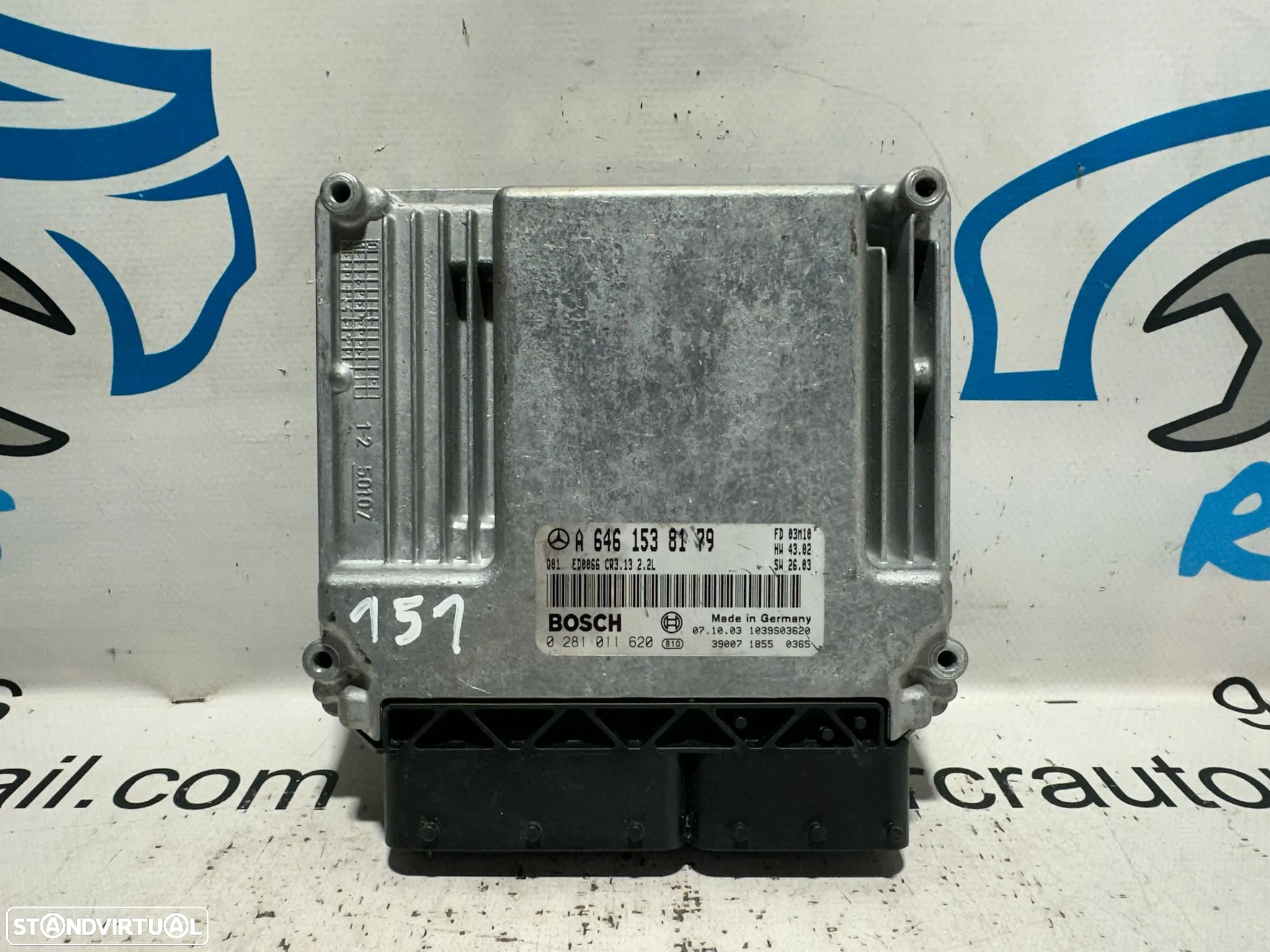 .Centralina Motor Bosch Mercedes Benz 2.1 CDi OM 646811 A 646 153 81 79 / 0 281 011 620 CR3.13 - 3