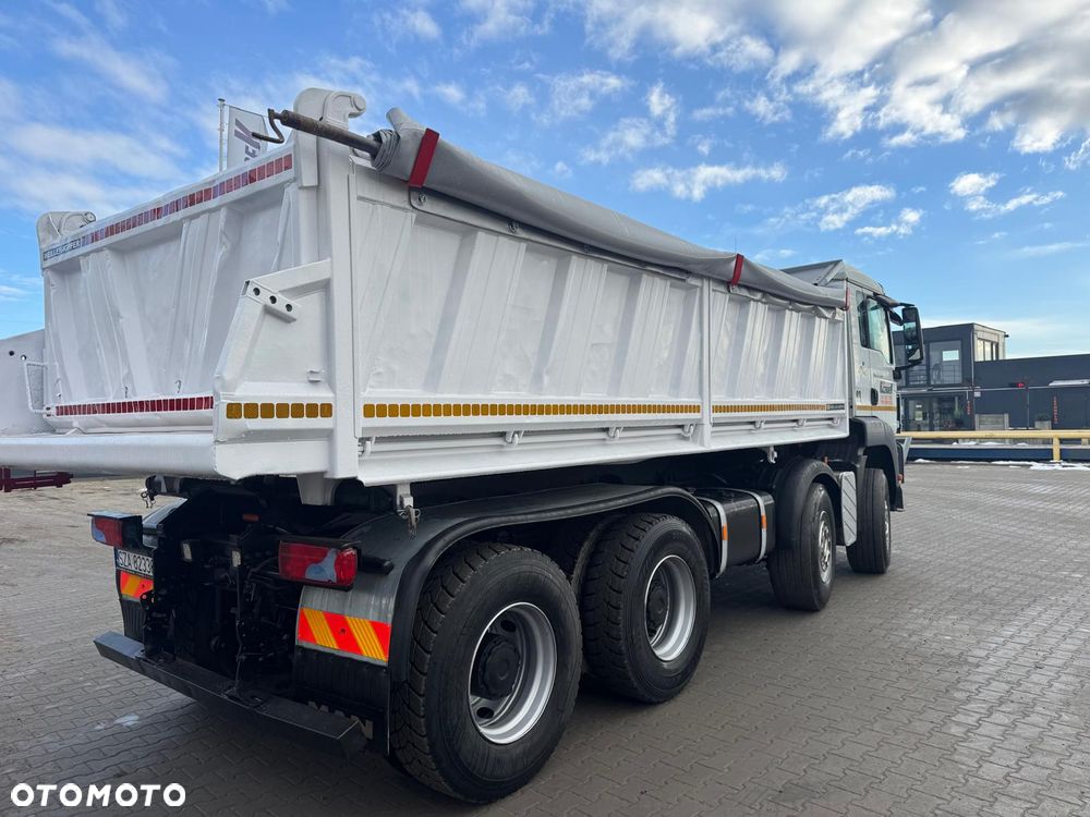 MAN TGS 2008r 8x4 3 STRONNY WYWROT + Hydroburta!!! - 2