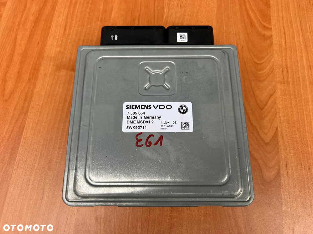 KOMPUTER STEROWNIK SILNIKA ECU BMW E60 E61 7585654 5WK93711 - 2
