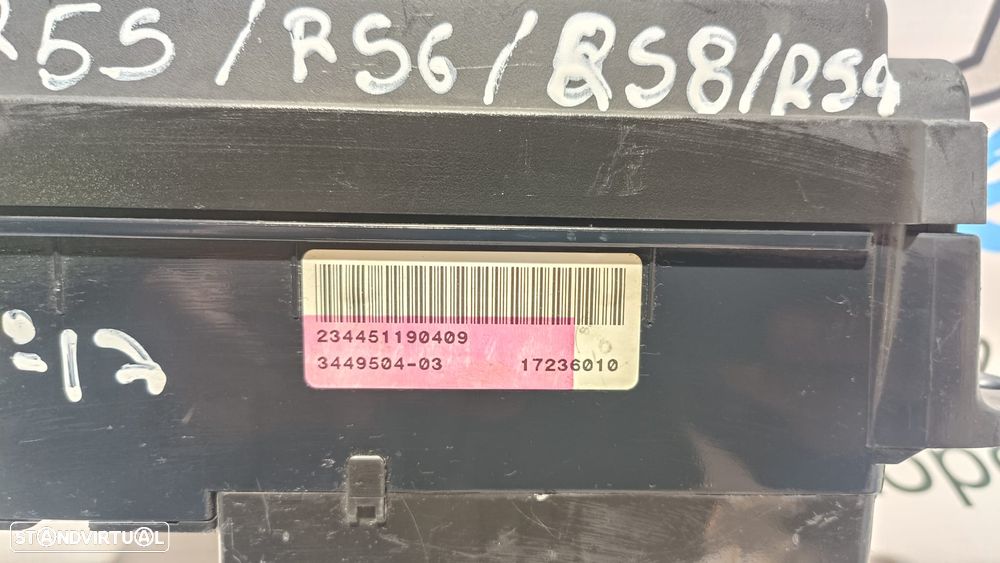 TAMPA CAIXA FUSIVEIS TAMPA PAINEL COMANDO CONTROLO SAM MINI COOPER R56 234451190409 51190409 6114344950403 344950403 61143449504 3449504 17236010 R55 CLUBMAN R57 CABRIO R58 COUPE R59 ROADSTER R60 COUNTRYMAN R61 PACEMAN - 4