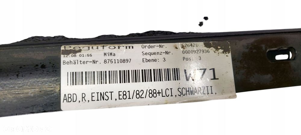 Bmw E82 Listwa Progowa Próg Progi Lewy Prawy Schwarz Ii 668 Kpl 92 - 8