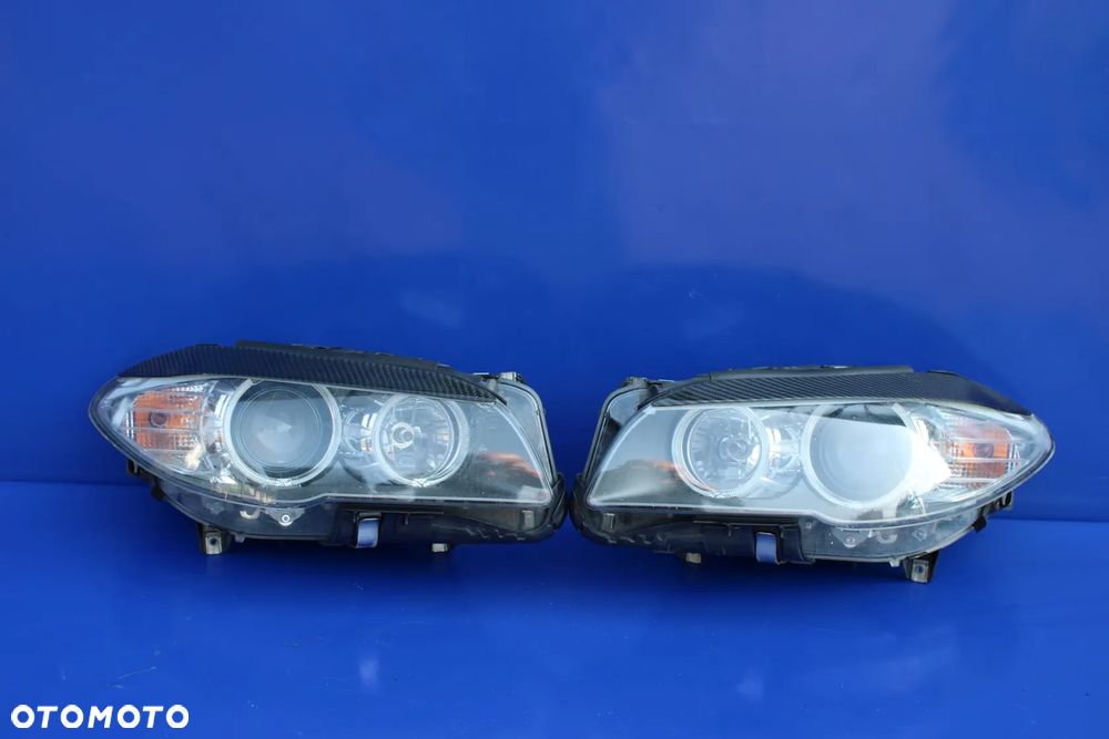 Komplet 2 x Reflektor prawy+lewy reflektory lampy lampa lewa prawa kpl BMW F10 F11 wersja angielska - 4