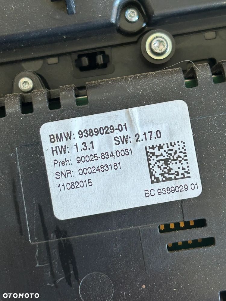 BMW 5 F10 F11 PANEL KLIMATYZACJI RADIA 9389029 - 3