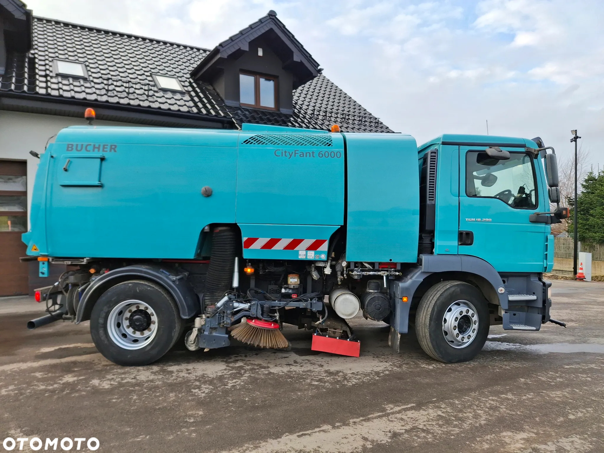 MAN TGM 18.290 Zamiatarka BUCHER 2 Silniki Karcher Mycie Ciśnieniowe - 12