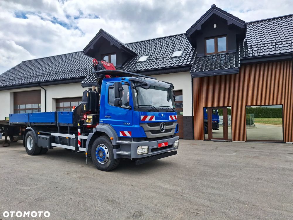 Mercedes-Benz Axor 1933 HDS FASSI F135 17 Metrów Wysięgu Żuraw Skrzynia Siodło Zawieszenie Resor 2010r Przyczepa Łączna Długość Ładunku 11 Metrów Transport Ładunków Dłużycowych Do Zbrojenia Do Budowlanki - 40
