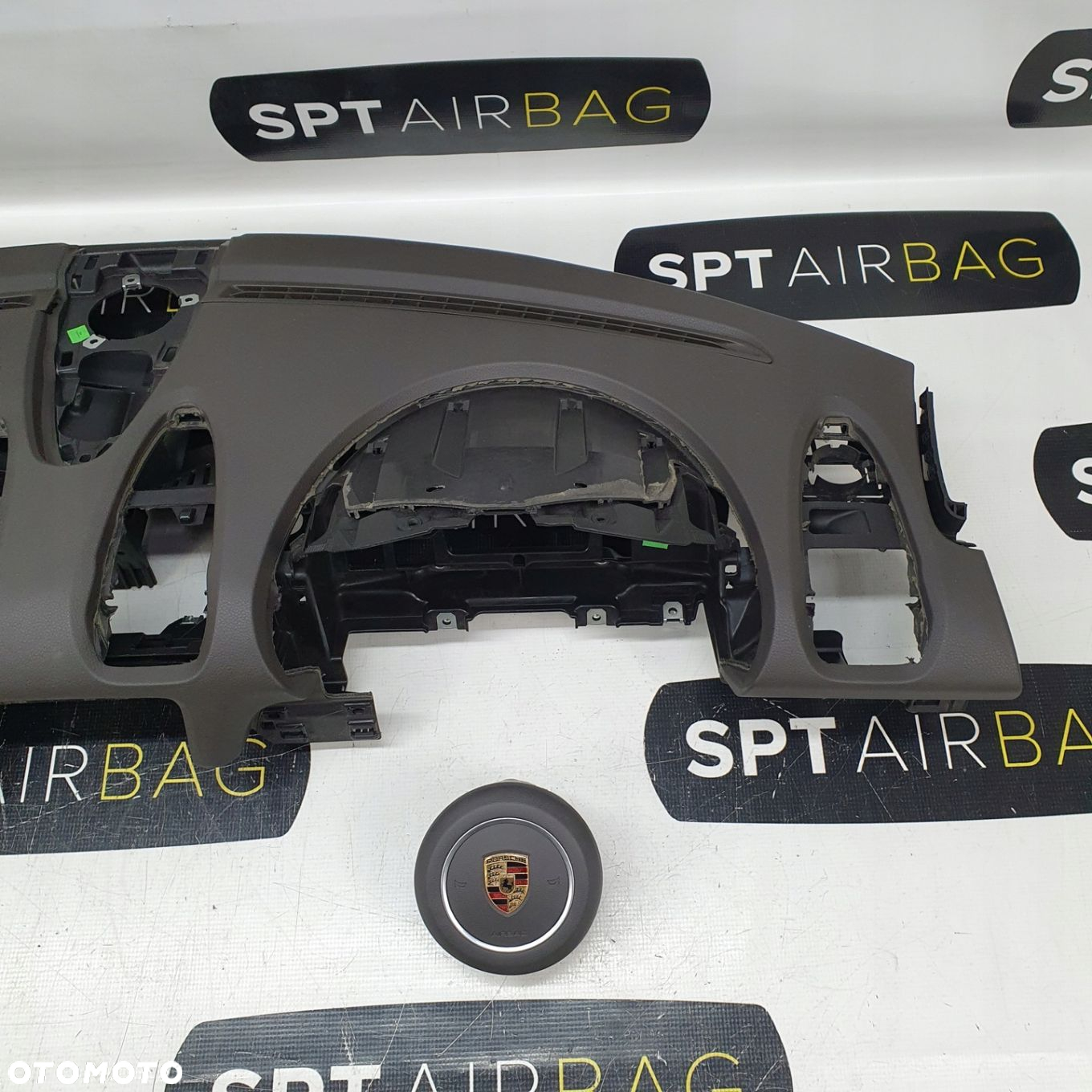 PORSCHE CAYMAN 982 BOXTER 718 DESKA ROZDZIELCZA KONSOLA KOKPIT PULPIT PODUSZKI AIRBAG AIR BAG PASY KIT SET - 4