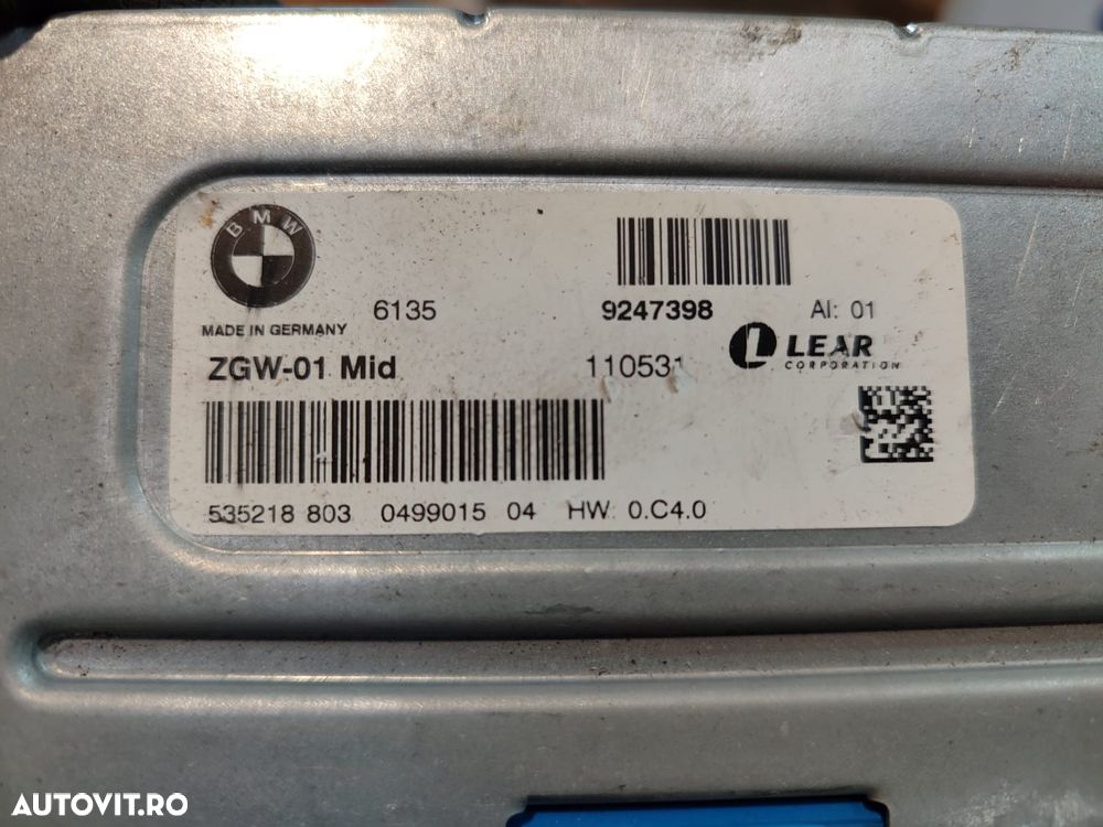 MODUL CONTROL ZGW + MODUL SUSPENSIE SPATE BMW SERIA 5 F10 F11 520D SE TOURING 2.0 DIESEL 2011 COD OEM 61359247398 / 9247398 / 37146798937 / 6798937 / BREAK 2010-2017 - 7