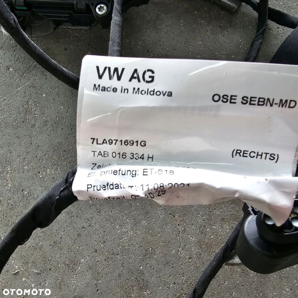 VW T6.1 zamek klamka mechanizm drzwi przesuwnych prawych 7LA843604F - 2