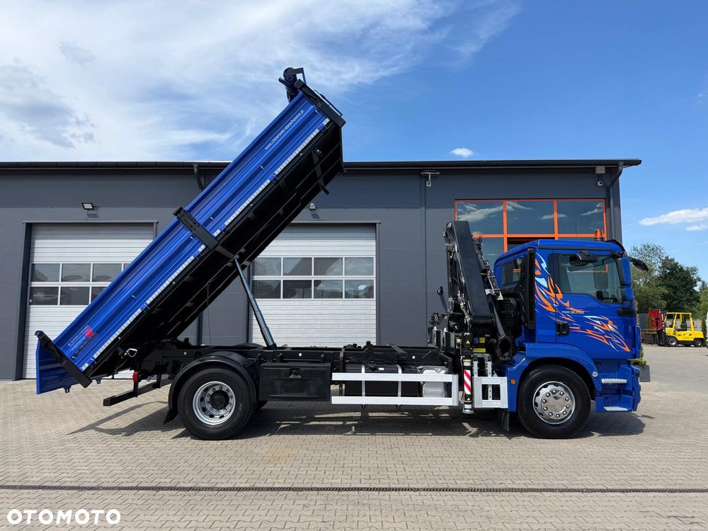 MAN TGM TGL TGS 18.250 // E6 // wywrotka + HDS HMF z pilotem // 4x2 // budowlanka // kiper wywrot żuraw dzwig kran crane - 18