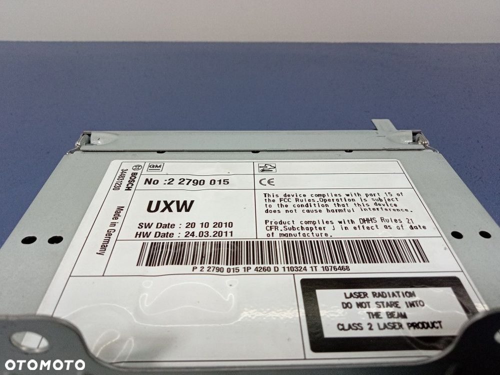 OPEL INSIGNIA A RADIO NAWIGACJA CD500 22790015 - 2