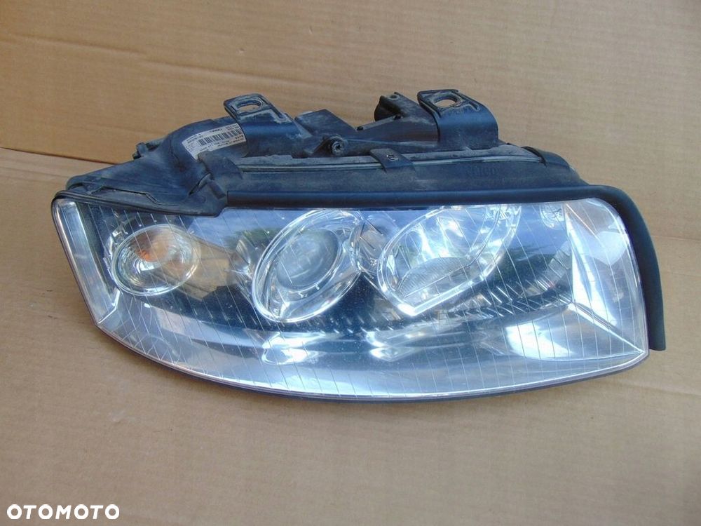komplet lampy przód prawa lewa audi a4 b6 xenon ładne - 4