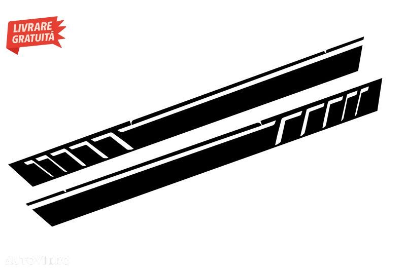 Bandouri Laterale Mercedes G-Class W463 (1989-2017) cu Stickere Laterale Negru Mat- livrare gratuita - 5