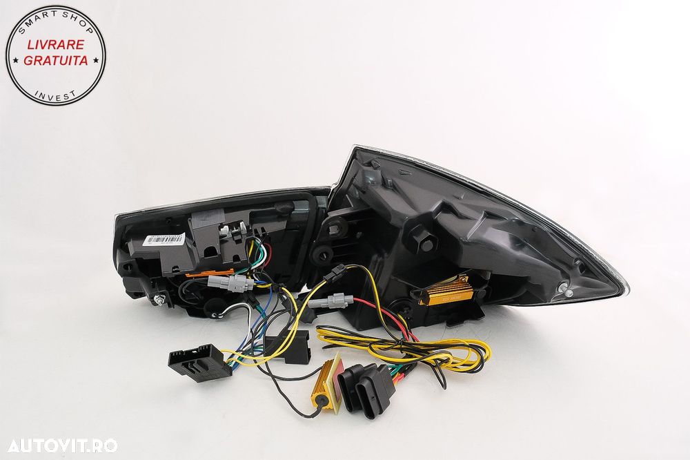 Stopuri LED M Look Black Line BMW Seria 3 F30 (2011-2019) LCI Design cu Semnal Din- livrare gratuita - 18