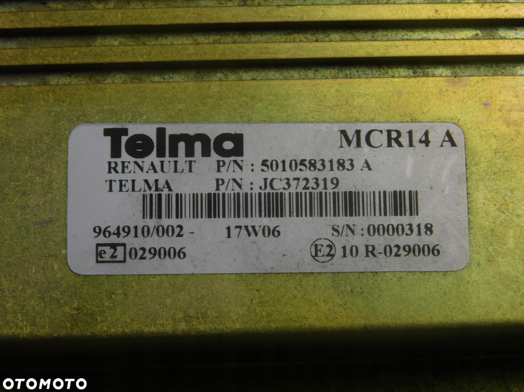 Jc372319 5010583183A Moduł Kaseta Retarder Renault Premium 420 Dci - 2