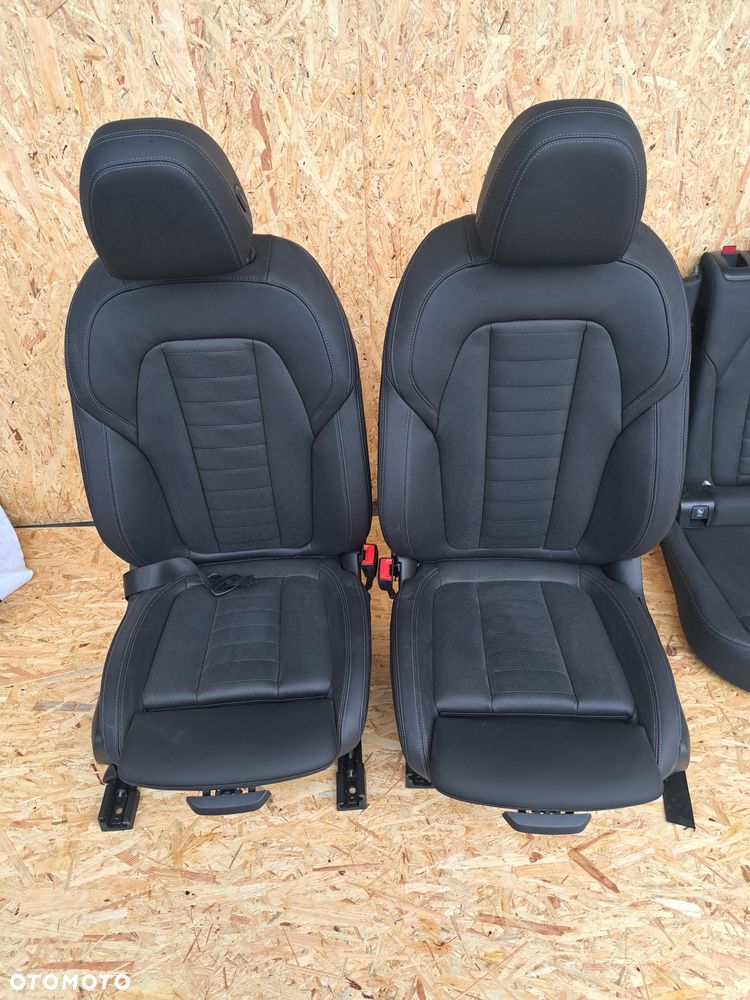 BMW X3 iX3 g01 g08 fotele Mapkiet tapicerka kanapa czarna skóra grzana boczki tunel - 1